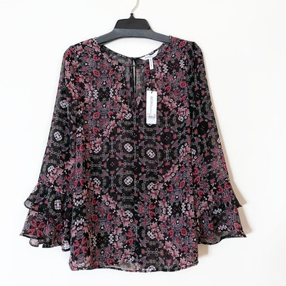 Sheer printed blouse ✿